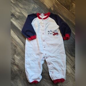 Vintage Carter's Firetruck Romper